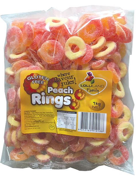 Peach Rings - Gluten Free 1kg