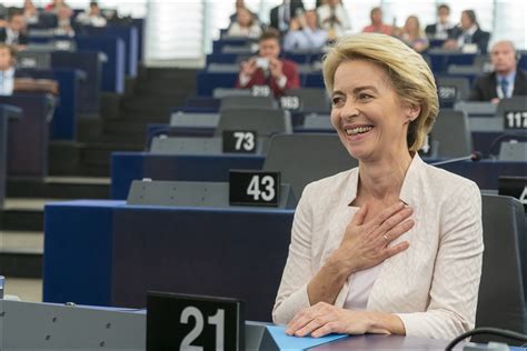 European Parliament elects Ursula von der Leyen as first female ...