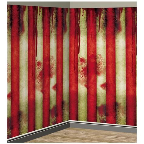 Halloween Creepy Carnival Striped Scene Setters Room Roll | Creepy carnival, Scene setters ...