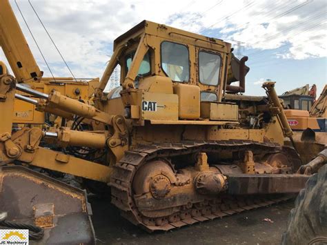 D8K Enclosed Cabin Old CAT Dozers , Strong Second Hand Dozer 31T Weight