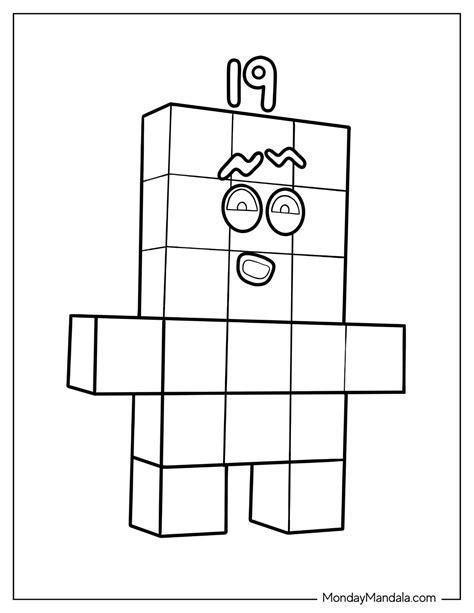 28 Numberblocks Coloring Pages (Free PDF Printables)