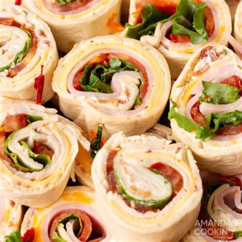 Pinwheel Sandwiches - Amanda's Cookin' - Appetizers