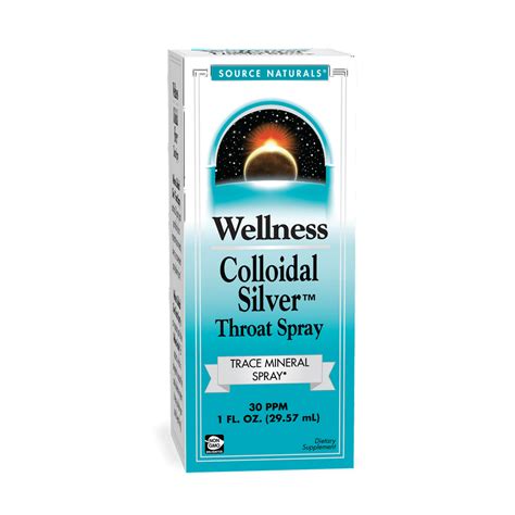 Wellness Colloidal Silver Throat Spray, 30PPM, 1 Fluid Ounce - Walmart.com - Walmart.com