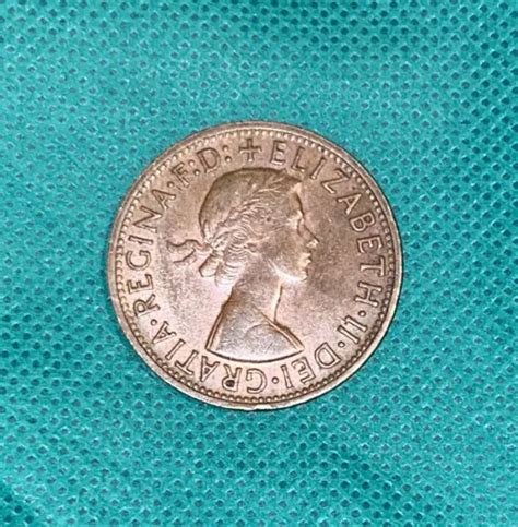 1956 AUSTRALIAN PENNY Coin Young Queen Elizabeth Old Coins Pre Decimal Australia $13.36 - PicClick