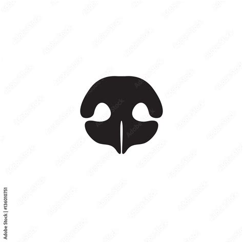 Dog's nose icon. Element of logo for pet shop, vet clinic, dog products ...