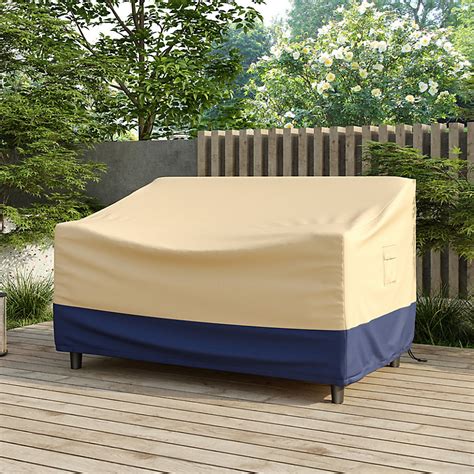 Costway 2-Seater Outdoor Sofa Cover Heavy Duty Polyester Patio Sofa ...