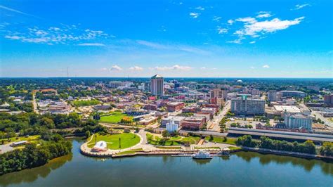 Montgomery Alabama Riverfront Park Skyline Aerial Stock Image - Image ...