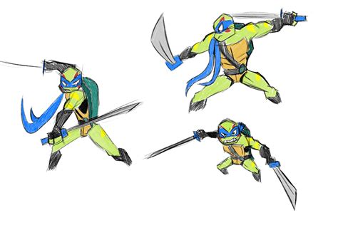 ArtStation - ROTTMNT Leo study