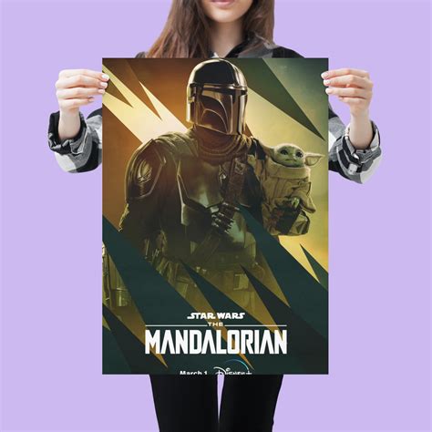 The Mandalorian (Pedro Pascal, Grogu) TV POSTER - Lost Posters