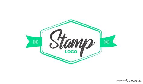 Stamp Custom Logo Design Vector Download