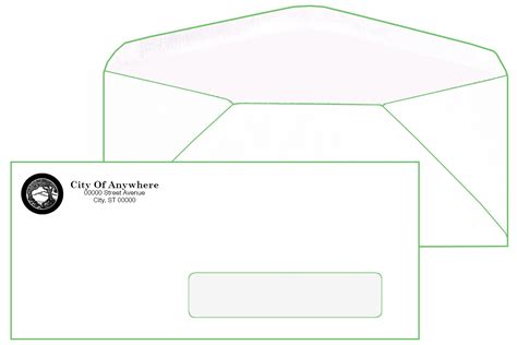 Printing Systems · #10 Window Envelope (Window on Right Side)