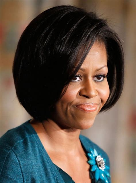 Michelle Obama Hairstyles: Chic Short Bob Haircut - PoPular Haircuts