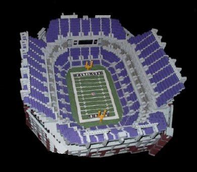 Lego Model of Baltimore Ravens M & T Bank Stadium