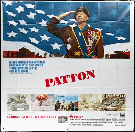 Patton Movie Poster 1970 3 Sheet (41x81) - Film Art Gallery