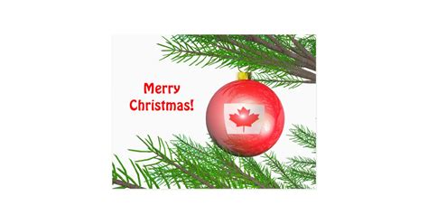 Canadian Christmas Tree Decoration Postcard | Zazzle.com