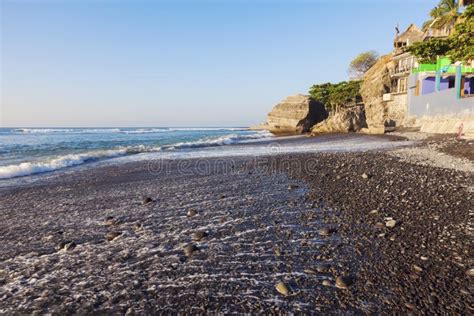 El Tunco Beach in Salvador stock photo. Image of travel - 110767738