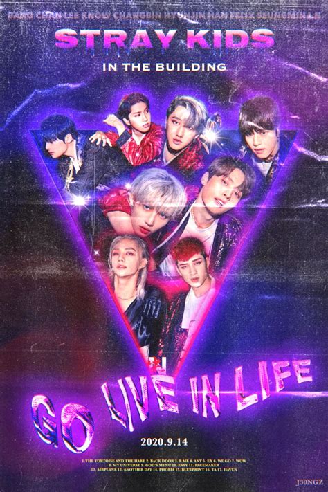 Stray Kids Go Live In Life Poster Edit Graphic Poster Art, Collage Poster, Retro Poster, Poster ...