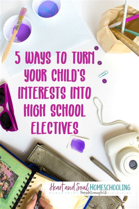 5 Ways to Turn Your Child's Interests Into High School Electives ...