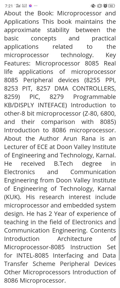 (PDF) Microprocessor and application