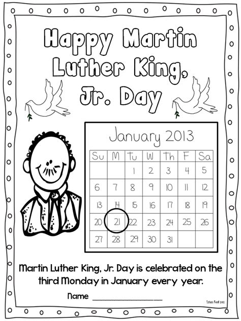 Martin Luther King, Jr. Freebies - Flying into First Grade