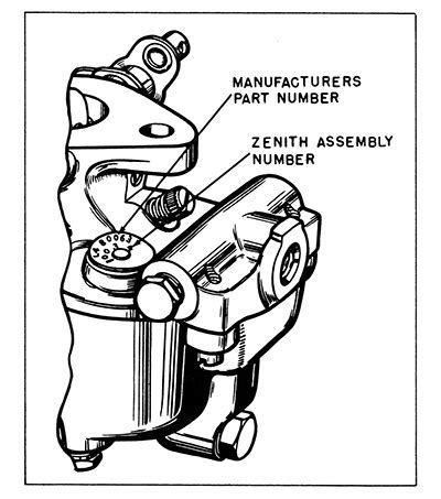 Zenith Carburetor Numbers