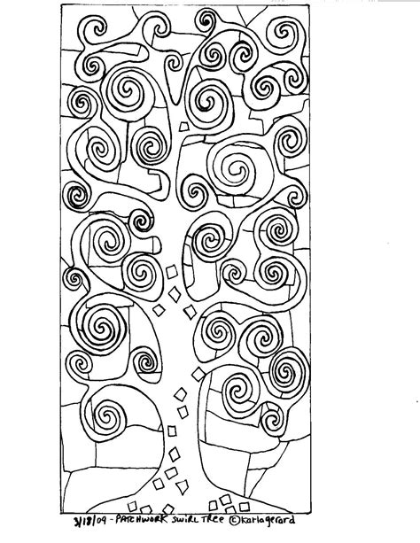 PatchworkSwirlTreerughook by Karla Gerard | Pattern art, Klimt art, Art