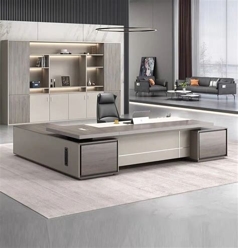 Luxury Office Furniture Set L Shape Design Office Executive Desk ...