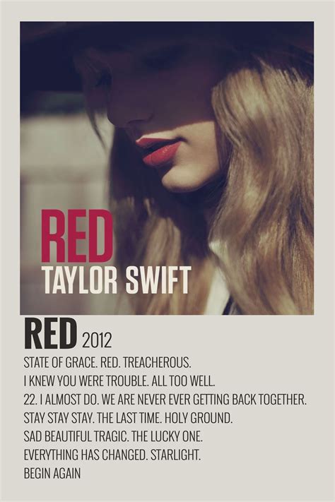 Pin by anya on posters! | Taylor swift red album, Taylor swift posters, Red albums