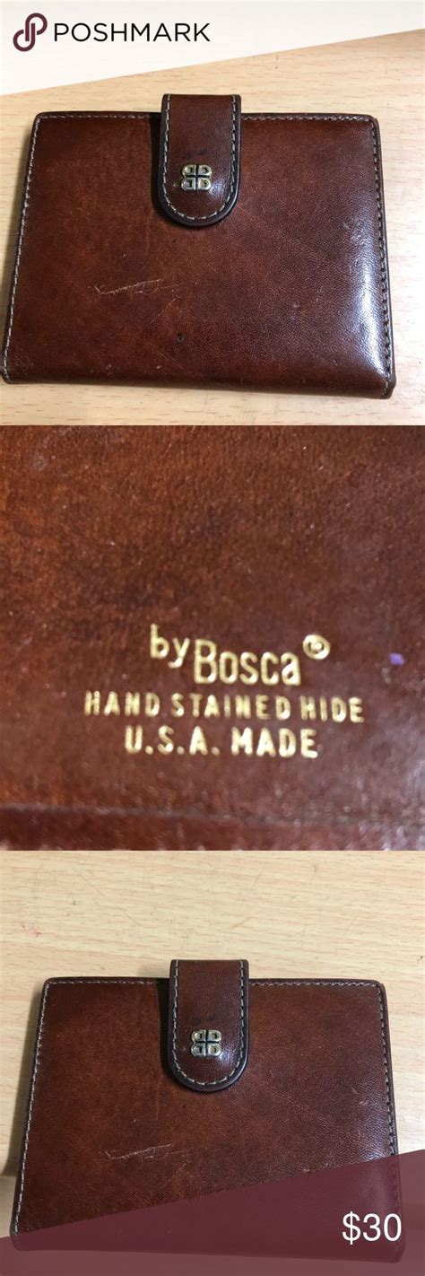 Bosca Wallet Brown Leather | Wallet, Brown leather, Man bag