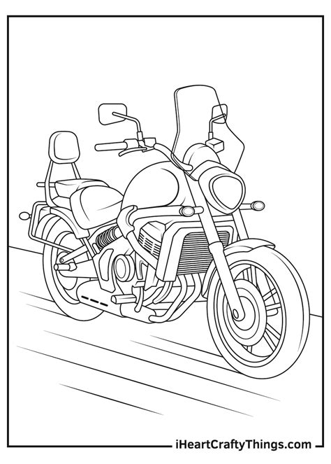 22+ Motorcycle Coloring Page - LionelVaughn