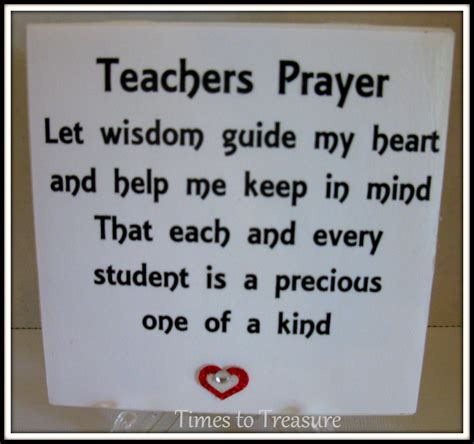 Teachers Prayer Teacher Quote Tile Teachers Gift Teacher