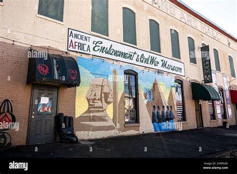 Selma, Alabama, USA-March 1, 2022: Exterior of the Ancient Africa ...