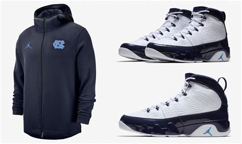 Air Jordan 9 UNC Hoodie Match | SneakerFits.com