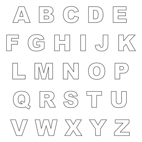 6 best printable alphabet letters to cut – Artofit