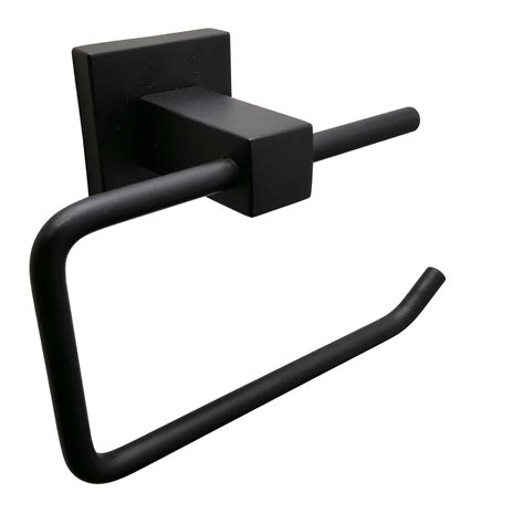 Barelli Piazza Matte Black Toilet Roll Holder - Bunnings Australia