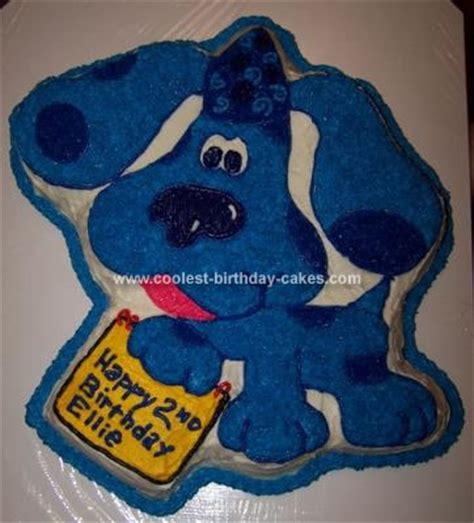 Cool Homemade Blues Clues Cake Using the Wilton Blues Clues Cake Pan