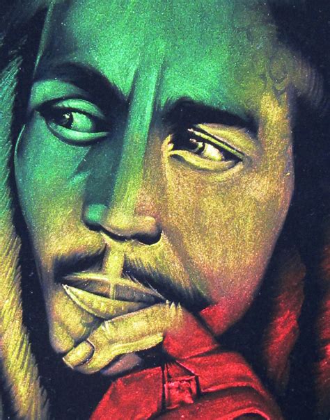 Bob Marley Legend album art, reggae colors ; Original Oil painting on ...