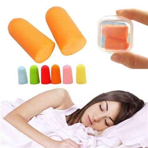 5 Pair Soft Sponge Ear Plugs Soundproof Earplugs Insulation Anti Noise ...