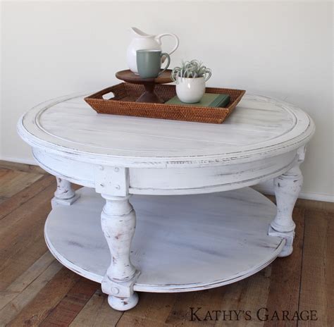 29+ Farmhouse white round coffee table style | farmhousestyle