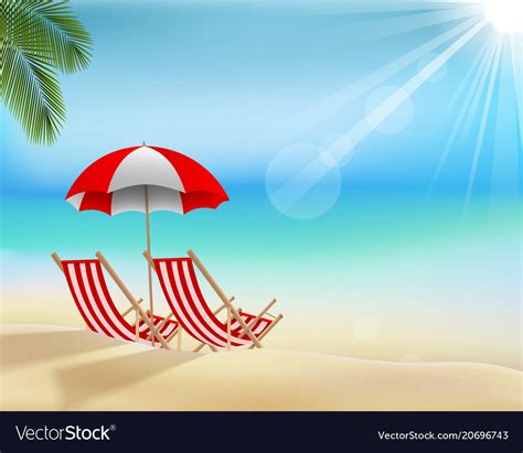 Summer beach holiday background Royalty Free Vector Image