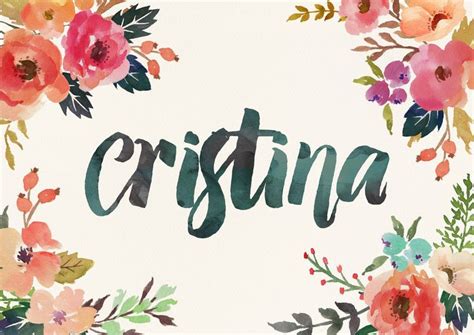 Cristina Watercolor Name Art by https://littlemissfreak.deviantart.com ...