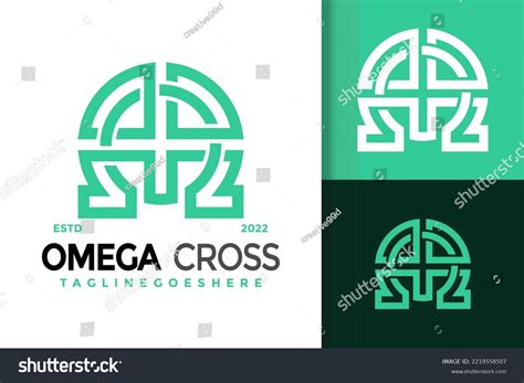 Omega Cross Logo Design Brand Identity Stock Vector (Royalty Free) 2219558507 | Shutterstock