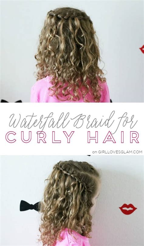 Waterfall Braid for Curly Hair - Girl Loves Glam