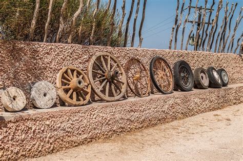 Evolution of wheels — Stock Photo © gorelovs #55189569