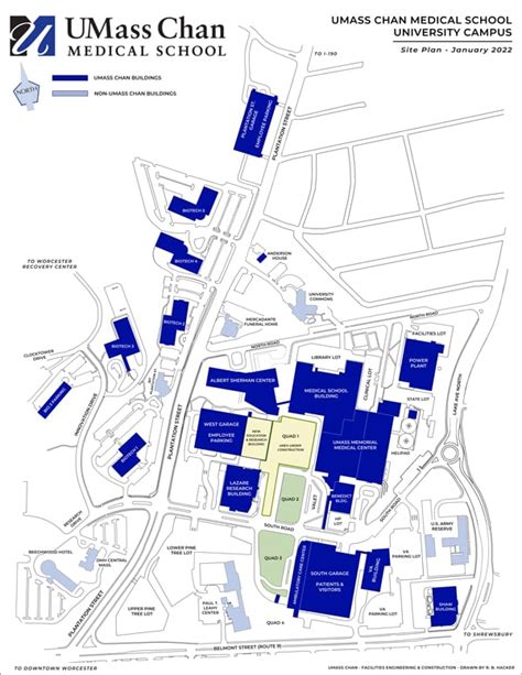 Campus Site Plan- UMass Chan Medical School