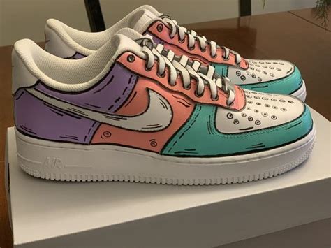 Nike Air force 1 hand painted in 2021 | Custom shoes diy, Nike air shoes, Trendy shoes