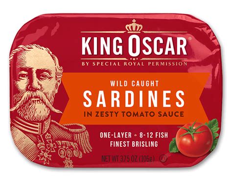 Brisling Sardines in Zesty Tomato Sauce | King Oscar