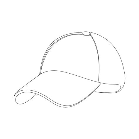 A awesome looking cap line.Cap outline in cartoon style. Education ...