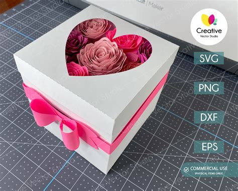 3D Paper Gift Box SVG Template | Creative Vector Studio