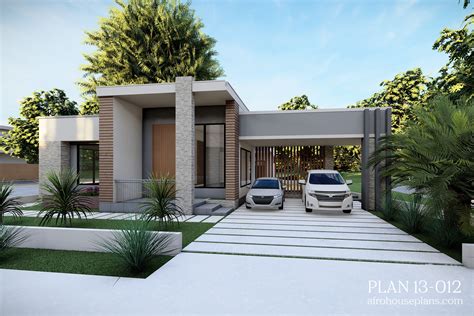 3 Bedrooms House Plan 13012 | AfrohousePlans